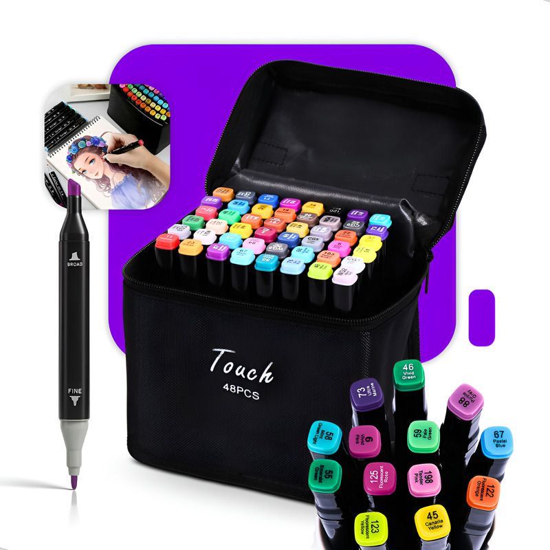 Marcadores Doble Punta Touch – 48 Colores